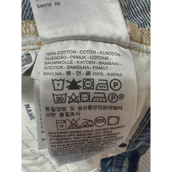 Vintage Levis Jeans Womens 27 High Waist Blue Denim Cropped Jane Button Fly - Picture 9 of 16